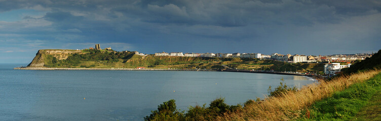 Fototapeta na wymiar Scarborough, Panoramic View
