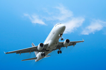 corporate jet airplane taking off