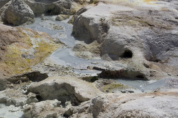 Volcanic hot spring pool in Lassen Volcanic National Park