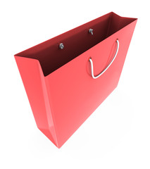 Red Bag. Concept of shopping and expend money.