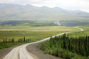 Foto op Canvas Dempster Highway above Arctic Circle, Canada © Oksana Perkins