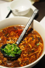 Chinese style hot and sour soup