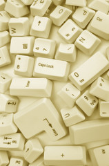 Close up of computer keys