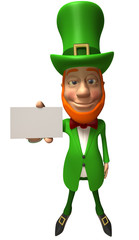 Lutin irlandais avec une carte