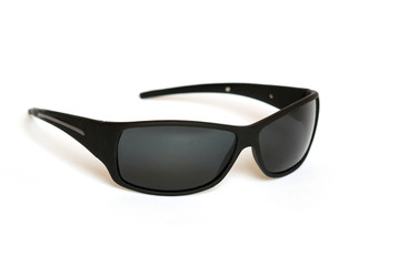 Black sun glasses isiolated on white.