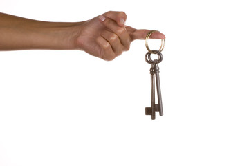 Hand with key
