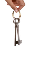 Hand with key