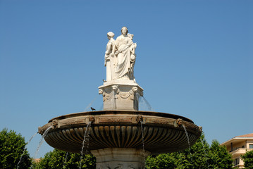 Fountain in Aix-en-Provence, southern France