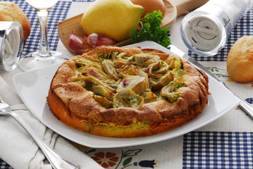 Tortino di carciofi - Contorni Toscana