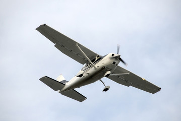 Fototapeta premium Small propeller airplane for recreational use