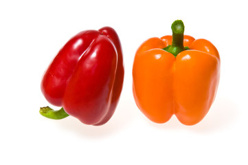 bell peppers isolated