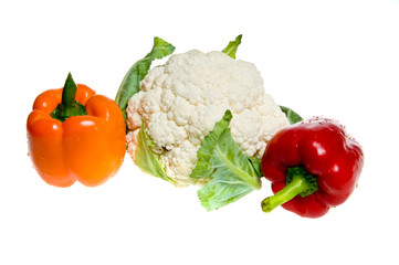 bell peppers and cauliflower cabbage
