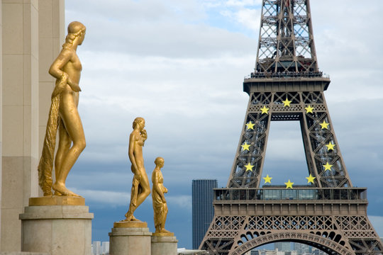 Torre Eiffel desde el Trocadero, Paris (France)