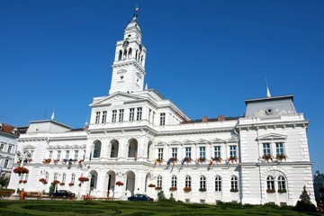 Fototapeta na wymiar The Town Hall in Arad, Transylvania, Romania