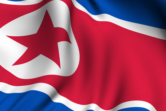 Rendered North Korean Flag