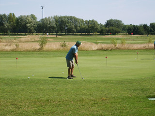 entrainement au golf