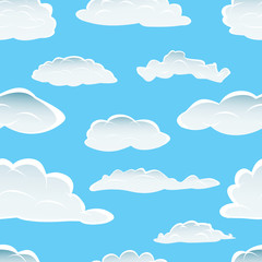 clouds seamless background