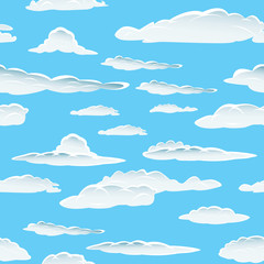 fond transparent de nuages