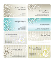 Collection of horizontal business cards templates