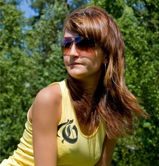 Portrait of Beautiful young woman