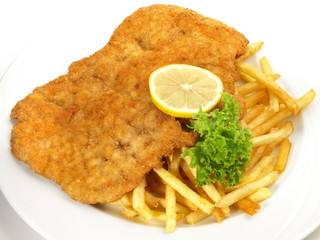 Wiener Schnitzel mit Pommes Frites