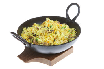 Indian Mushroom Fried Rice