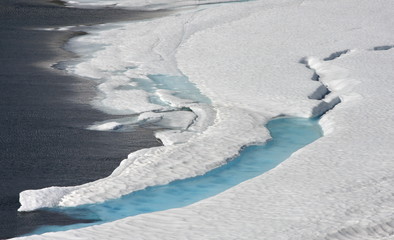 Glacier water inlets