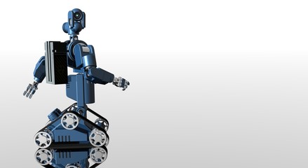 medical bot rolling through