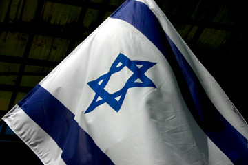 blue white israel flag