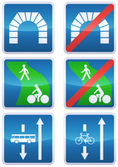 Panneaux de signalisation des indications (détouré)