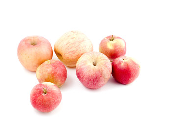 object on white - food color apple