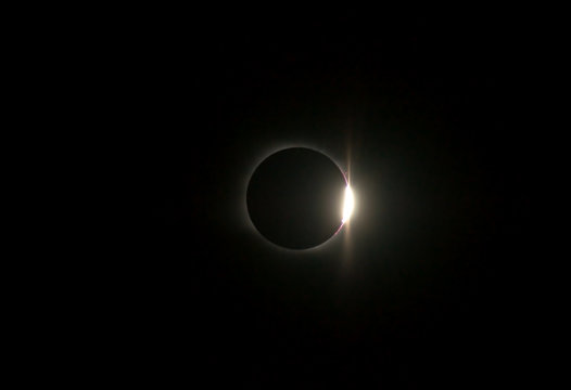 solar eclipse, diamond ring