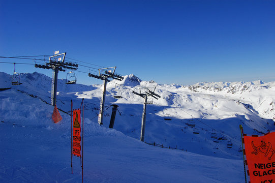 piste de ski non balisée