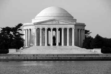 The Thomas Jefferson Memorial from across the Tidal Basin.