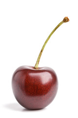 Sweet cherry isolated on white