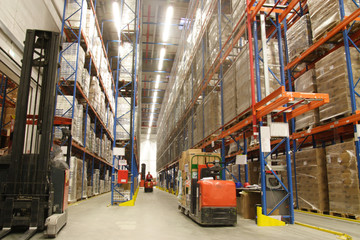 inside of warehouse