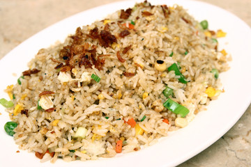 Close-up of delicious Indonesian fried rice