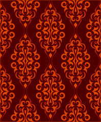 Ornamental wallpaper that will tile seamlessly