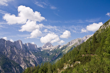 julian alps in the summer, slovenia