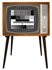 Old Nostalgic BW Television