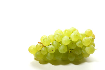 green grape isolated on white background
