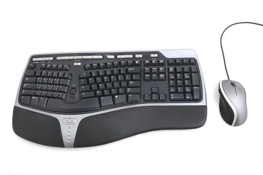 Isolated Ergonomic Keyboard And Computer Mouse