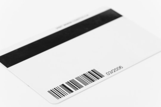 Plastic Digital Data Card close up