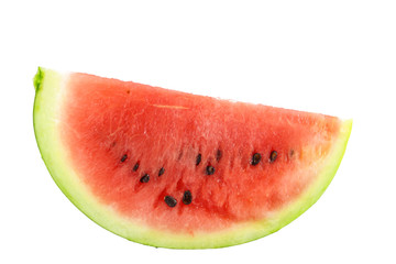 Watermelon slice isolated on white