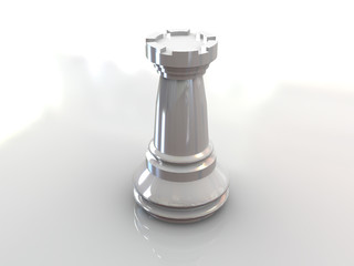 Obraz na płótnie Canvas chess rook. 3D