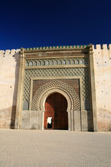 Fototapeta na wymiar Porte à Meknes