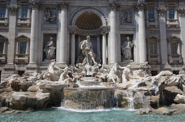 Fontana di Trevi - most famous Rome's fountains in the world.