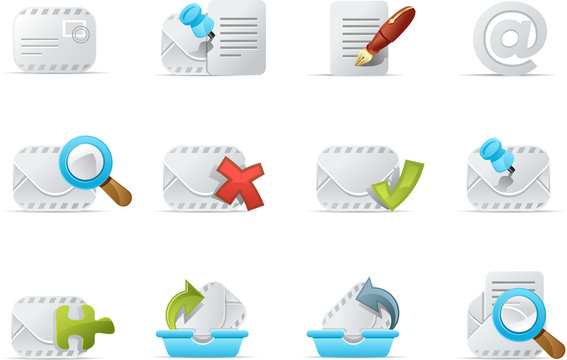 Professional email icons.   Emailo Icon - set 3