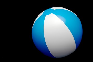 Plastic ball isolated on black