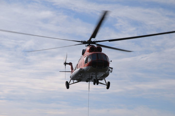 Fototapeta na wymiar Hubschrauber - sihouette